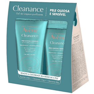 Kit avène cleanance gel de limpeza purificante 150g + 40g