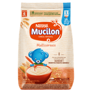Cereal Infantil Nestlé Mucilon multicereais Sachê 180g