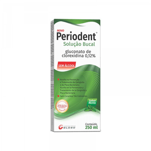 Enxaguante bucal periodent sem álcool 250ml