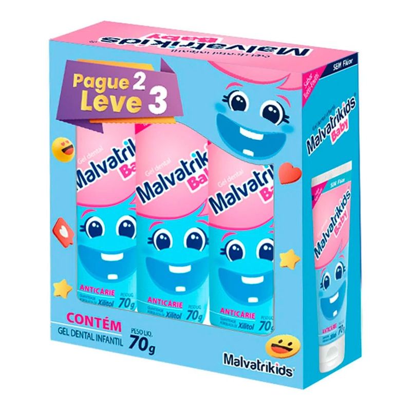 Gel-Dental-Malvatrikids-Kit-Baby-70-g-Pague-2-Leve-3