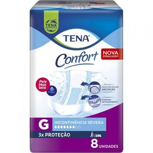 Fralda Geriatrica Tena Confort Plus G 8 Unidades
