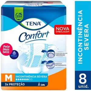 Fralda Geriátrica Tena Confort Plus M 8 unidades