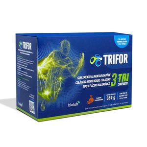 Suplemento Alimentar em Pó Trifor com 30 sachês Sabor Tangerina