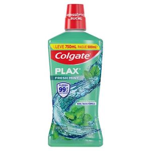 Enxaguante Antisséptico Bucal Colgate Plax Fresh Mint Sem Álcool 750ml