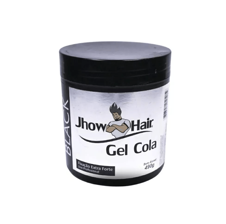 Gel cola Jhow hair Black rot/prata 490g - Drogarias Campeã