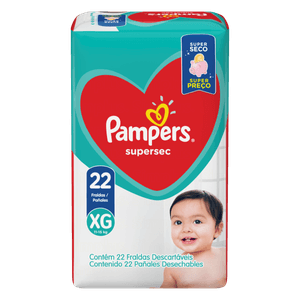 Fralda Pampers Supersec Xg Com 22 Unidades