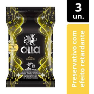 Preservativo Olla Prolo-ong com 3 Unidades