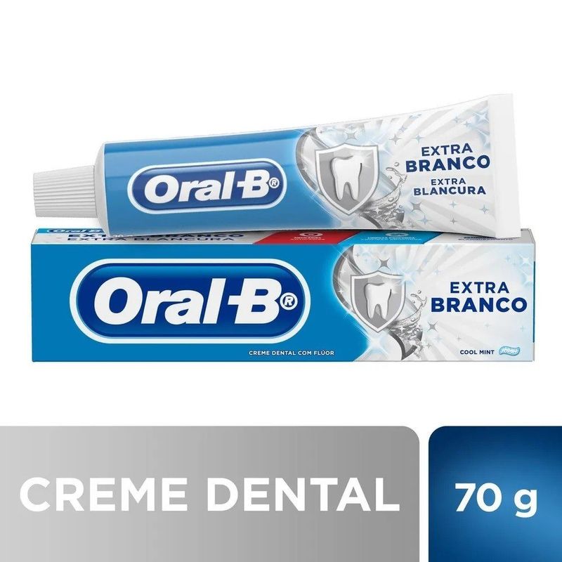 Creme-Dental-Oral-B-Cool-Mint-Extra-Branco-70G