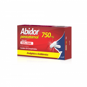 Abidor Paracetamol 750mg 20 comprimidos