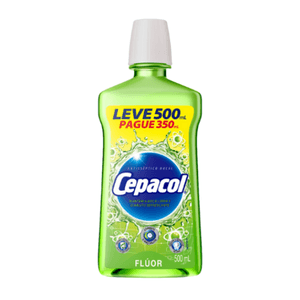 Cepacol leve 500 pague 350ml Fluor