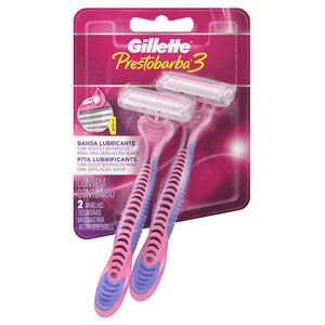 Aparelho De Depilação Gillette Prestobarba 3 Feminino Com 2 Unidades