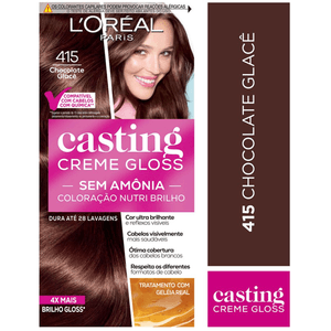 Tintura L'Oréal Paris Casting Creme Gloss Chocolate Glacê 415