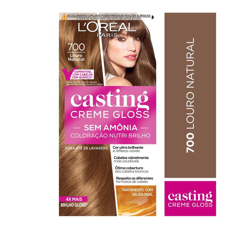 Tintura-L-Oreal-Paris-Casting-Creme-Gloss-Louro-Natural-700