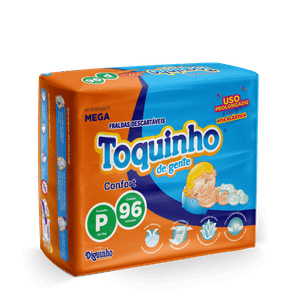 Fralda Toquinho de Gente Confort P 96 Unidades