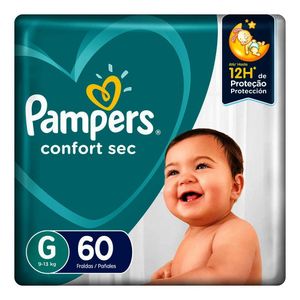 Fralda Pampers Confort Sec Bag C/60G