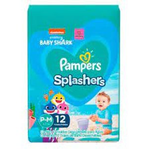 Fralda Pampers Praia/Piscina Splash C/12 P/M