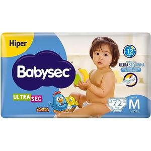 Babysec Fraldas Descartáveis Ultrasec Galinha Pintadinha, 72 Unidades