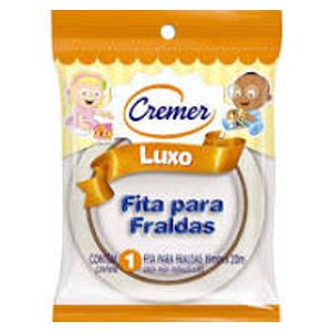 Fita Fralda Branca 19 mm x 20M, Cremer (Embalagem pode variar)