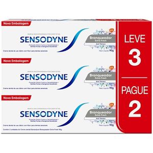 Kit Sensodyne Branqueador Extra Fresh Creme Dental 3X90G