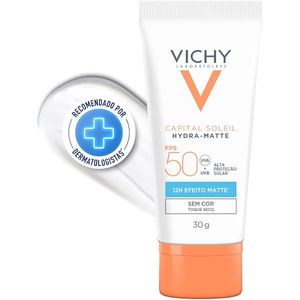Protetor Solar Facial Vichy Capital Soleil Hydra-Matte FPS50 com 30g