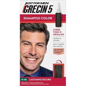 Shampoo Grecin 5 Color Castanho Escuro 60ml
