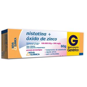 Nistatina + Oxido de Zinco Pomada 60G Nova quimica