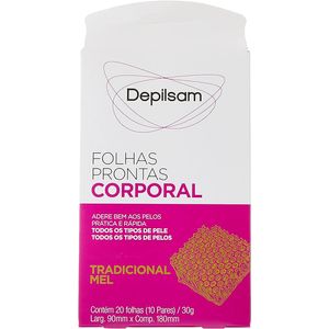 Folhas Prontas Corp Depilsam Mel C/10