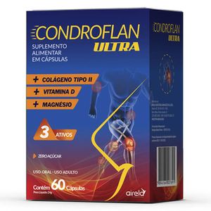 Condroflan Ultra 60 Cápsulas Magnésio + Colágeno Tipo Ii + Vitamina D