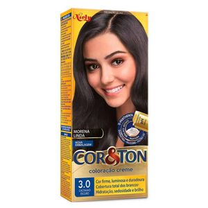 Tintura Cor & Ton Kit Medio Castanho Escuro 3.0