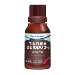 Antisséptico Tintura de Iodo 2% Adv Farma com 30ml