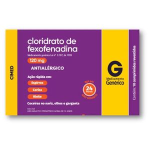Clor Fexofenadina 120MG 10S Cimed