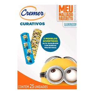 Curativo Infantil Cremer Minions com 25 unidades