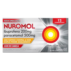 Nuromol 200Mg+500Mg Com 12 Comprimidos