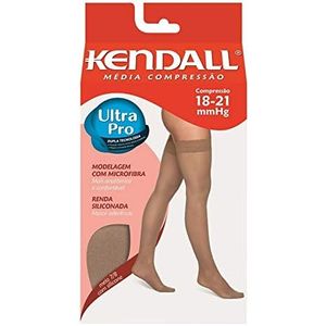 Meia Kendall 7/8 Média Compressão C/Silicone S/Ponteira Mel - G