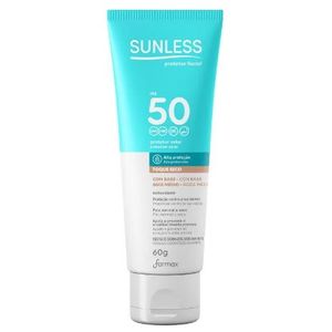 Protetor Solar Facial Sunless Bege Médio FPS50 60g