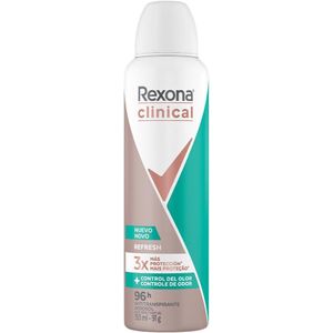 Desodorante Rexona Clinical Refresh Antitranspirante Aerosol Feminino 150ml