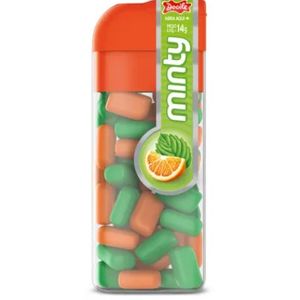 Pastilha Mini Docile Minty Hortela+laranja 14G