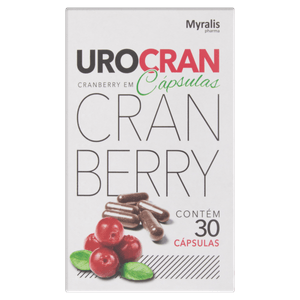 Urocran Cranberry 30 cápsulas Suplemento Alimentar