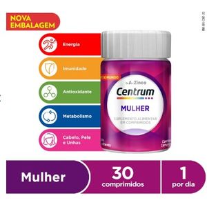 Centrum Essentials Mulher Com 30 Comprimidos