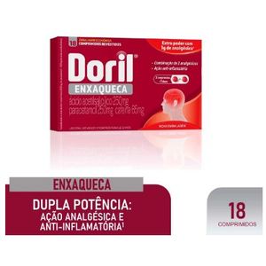 Doril Acido Acetilsalicilico 500mg + Cafeína 30mg 20 comprimidos
