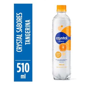Água Saborizada Com Gás Tangerina E Capim-Limão Crystal Sabores Garrafa 510Ml