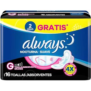 Absorvente Always Suave com Abas - 16 unidades