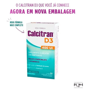 Calcitran D3 600Mg Com 60 Comprimidos