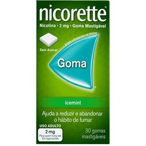 Nicorette Ice Mint 2Mg Com 30 Gomas