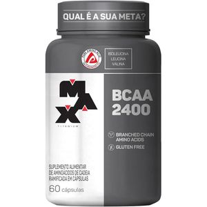 BCAA 2400 200 Caps - Max Titanium c/ 60 caps
