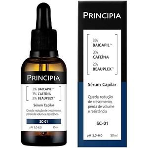 Sérum Capilar 3% Baicapil + 3% Cafeína Principia Skincare Sc - 01 - Tratamento De Queda E Crescimento Com 50ml