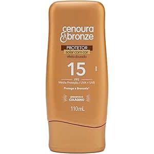 Protetor Solar Corporal FPS 15 Cenoura & Bronze Com Cor 110ml
