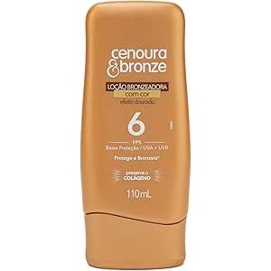 Bronzeador Corporal Loção FPS 6 Cenoura & Bronze Com Cor 110ml