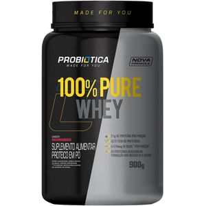 100% Pura Whey Pote 900G V02 Baunilha