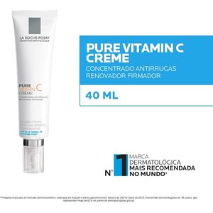 Creme facial anti-idade pure vitamin c la roche-posay 40ml